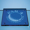 Branded 10cm Sapphire Blue Square Coaster