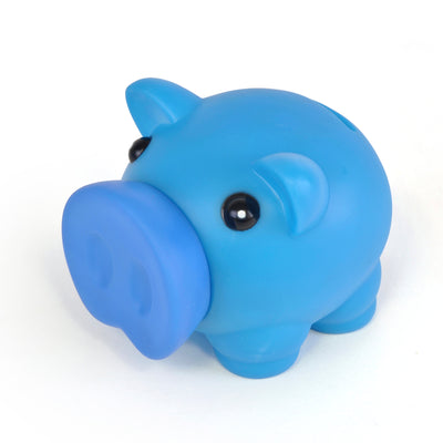 Branded Plastic Piggy Bank With Darkened Rubber Nose