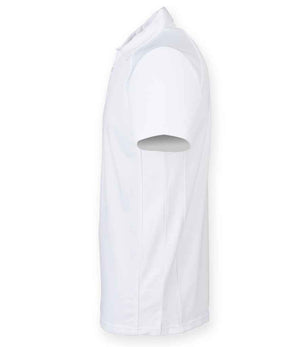Finden + Hales Performance Piped Polo Shirt White/White