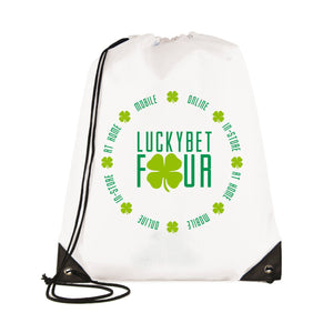 Pegasus Plus Drawstring Bags White