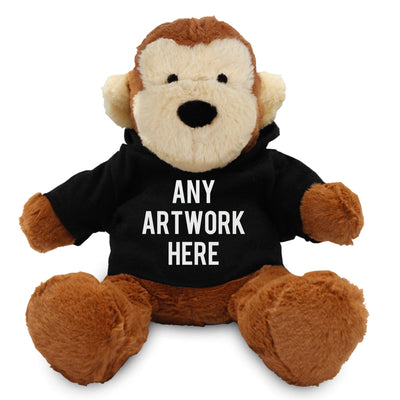 Branded Black Hoodie Bear