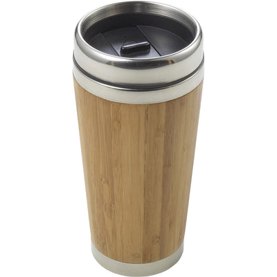 Zephon Bamboo double walled travel mug (400 ml)