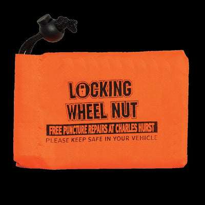 Branded Large Locking Wheel Nut Bag (120x95mm: 210D Polyester)