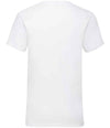 Fruit of the Loom V Neck Value T-Shirt White