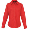 Premier Ladies Long Sleeve Poplin Blouse