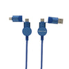 Branded Oakland RCS recycled plastic 6-in-1 fast charging 45W cable