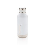 Leak proof vacuum bottle with logo plate