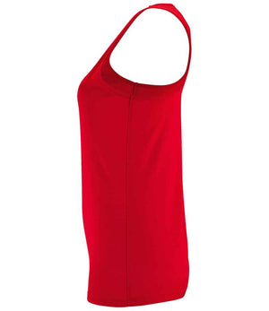 SOL'S Ladies Sporty Performance Tank Top Red
