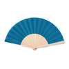 Branded Manual hand fan with wood handle