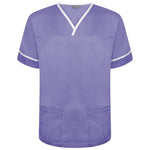 Behrens Contrast Trim Smart Scrub Top