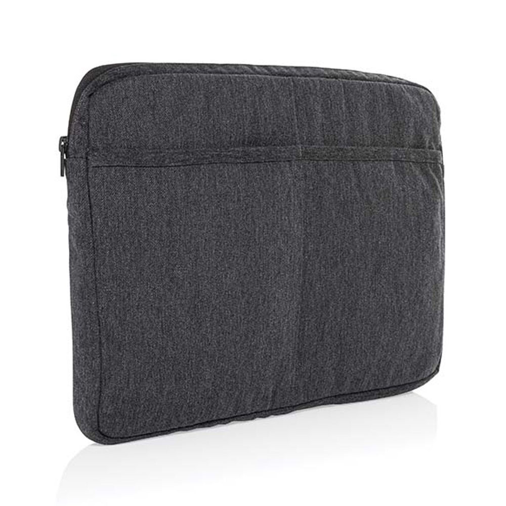 Branded Laluka AWARE™ recycled cotton 15.6 inch laptop sleeve