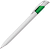 KODA ball pen WHITE barrel with green trim
