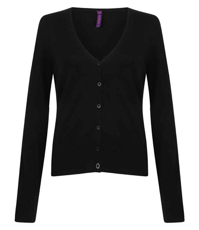 Branded Henbury Ladies Lightweight V Neck Cardigan