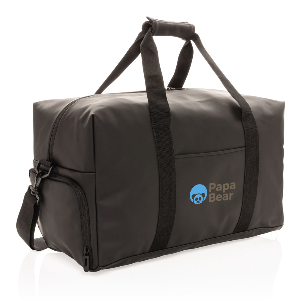 Branded Smooth PU weekend duffle