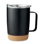 Branded Double wall tumbler 300ml with Cork Base