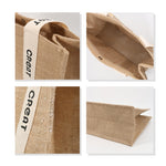 Custom Handle Jute Tote Bag
