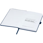 Branded Honua A5 recycled paper notebook with recycled PET cover