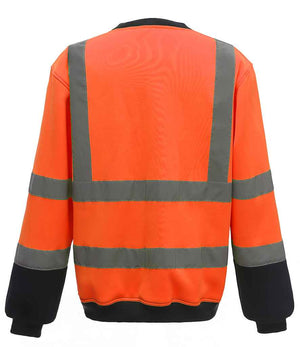 Yoko Hi-Vis Sweatshirt Orange/Navy