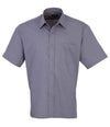 Premier Short Sleeve Poplin Shirt Steel