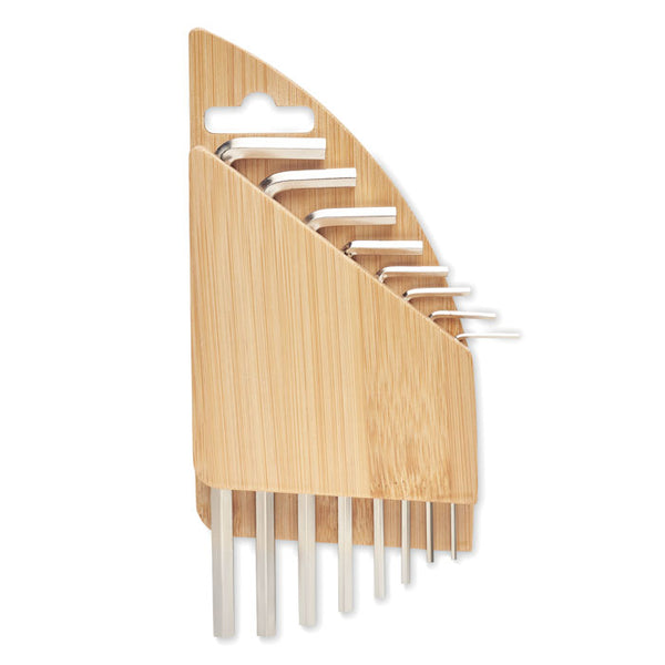 Hex key set in bamboo