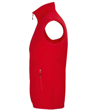 SOL'S Unisex Factor Recycled Micro Fleece Bodywarmer Red