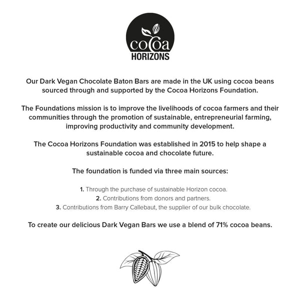 Eco Range, Eco 12 Baton Bar Box, Vegan Dark Chocolate, 70% Cocoa Bespoke