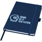 Branded Honua A5 recycled paper notebook with recycled PET cover