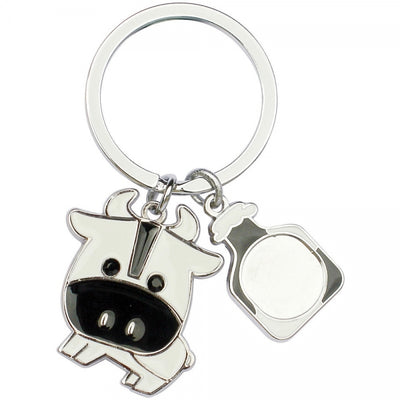 Branded Stamped Hard Enamel Keyring (40mm)