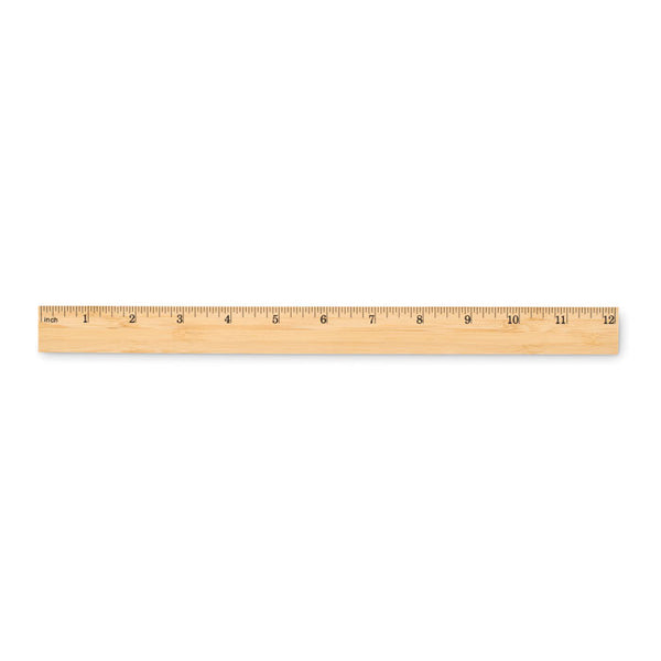 Ruler in bamboo 30 cm