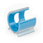 Branded Turbo Desk Phone Holder. Solid Colour Inner Plastic + Clear Cover