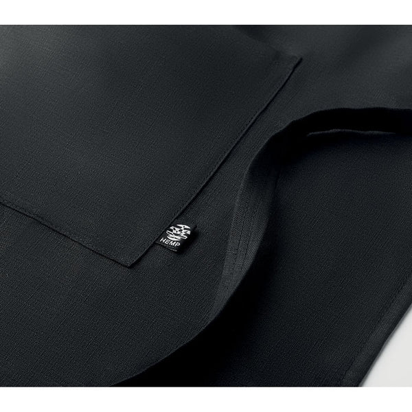 Hemp adjustable apron 200 gr/m² Black