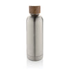 Branded Wood RCS certified recycled stainless steel vacuum bottle