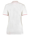 Kustom Kit Ladies St Mellion Tipped Cotton Piqué Polo Shirt White/Red