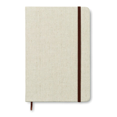Branded A5 canvas notebook