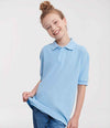 Russell Schoolgear Kids Poly/Cotton Piqué Polo Shirt Sky Blue