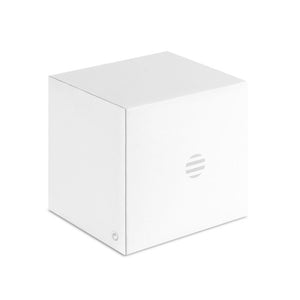 LED alarm clock bamboo casing Cube