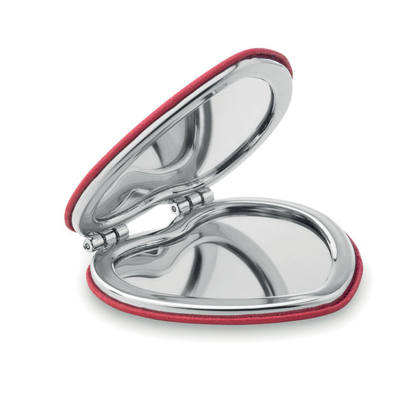 Branded Heart PU mirror