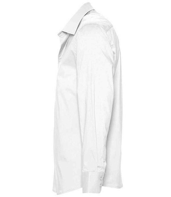 SOL'S Brighton Long Sleeve Fitted Shirt White