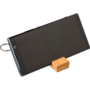 Skillgate Bamboo key chain phone stand