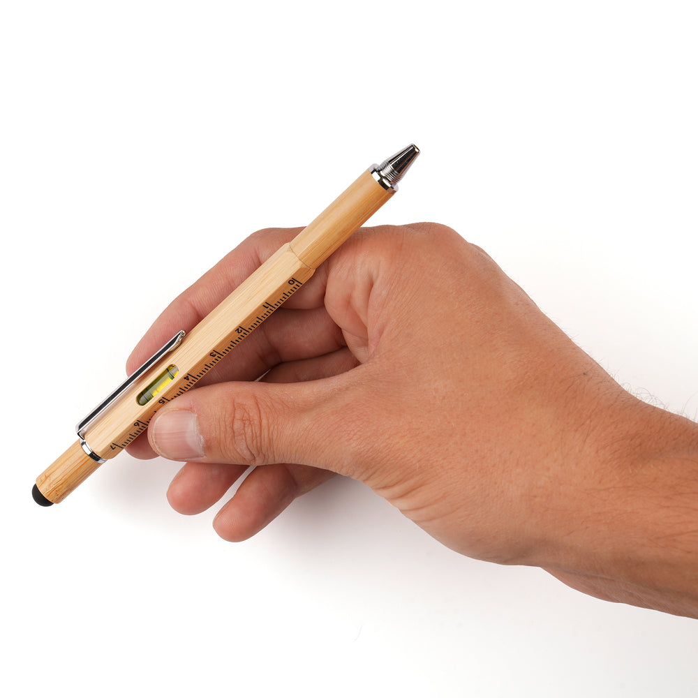 Systemo Bamboo 6 in 1 Multifunction Pen