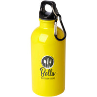 Oregon 400 ml RCS certified single wall stainless steel water bottle with carabiner