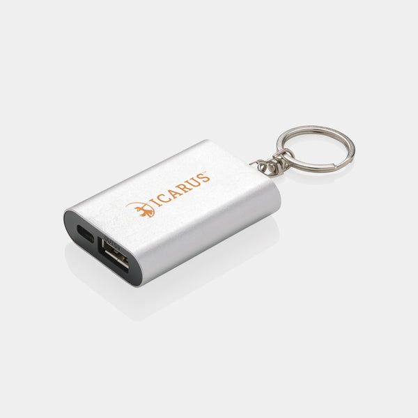 Branded 1.000 mAh keychain powerbank