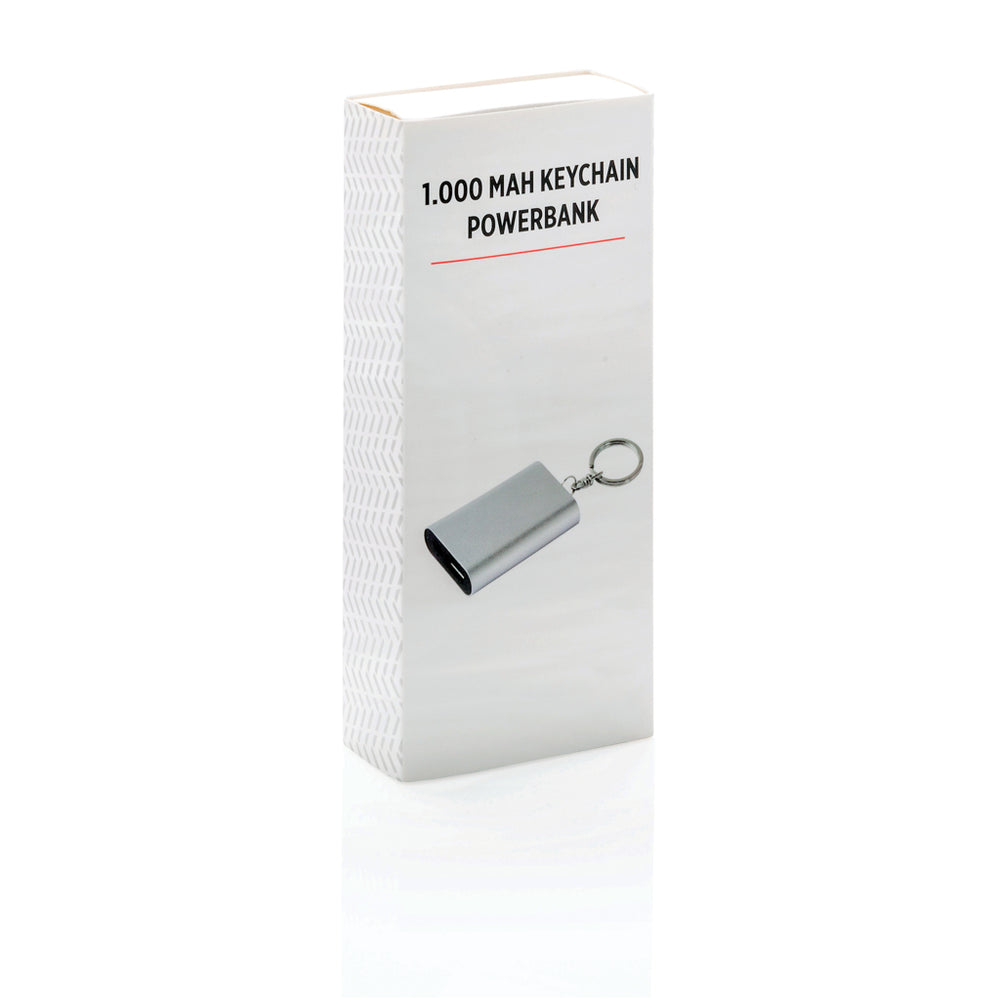 Branded 1.000 mAh keychain powerbank