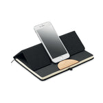 A5 RPET Lined Notebook with Bamboo Detail