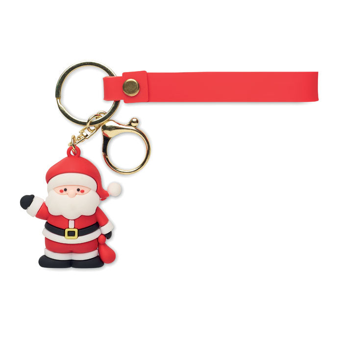 Santa keyring bag charm