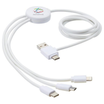 Branded Pure 5-in-1 charging cable with antibacterial additive