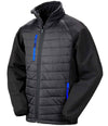 Result Genuine Recycled Compass Padded Jacket Black/Royal Blue