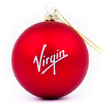 Branded Christmas Bauble - 70mm Shatterproof | Custom Logo Baubles | No Minimum Order 