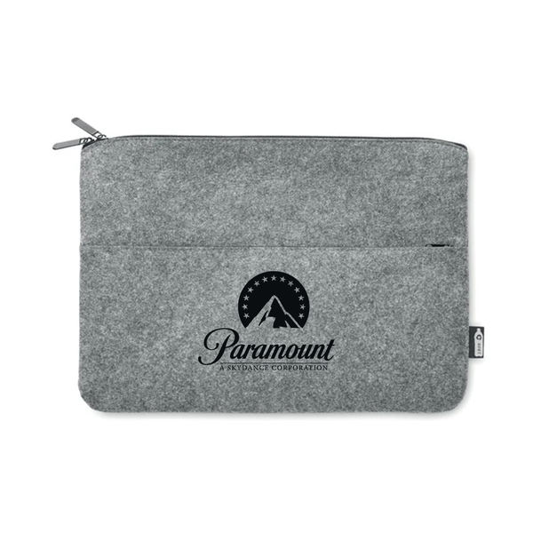 RPET felt zipped laptop bag 14"