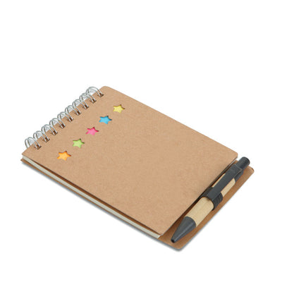 Notepad with pen and memo pad